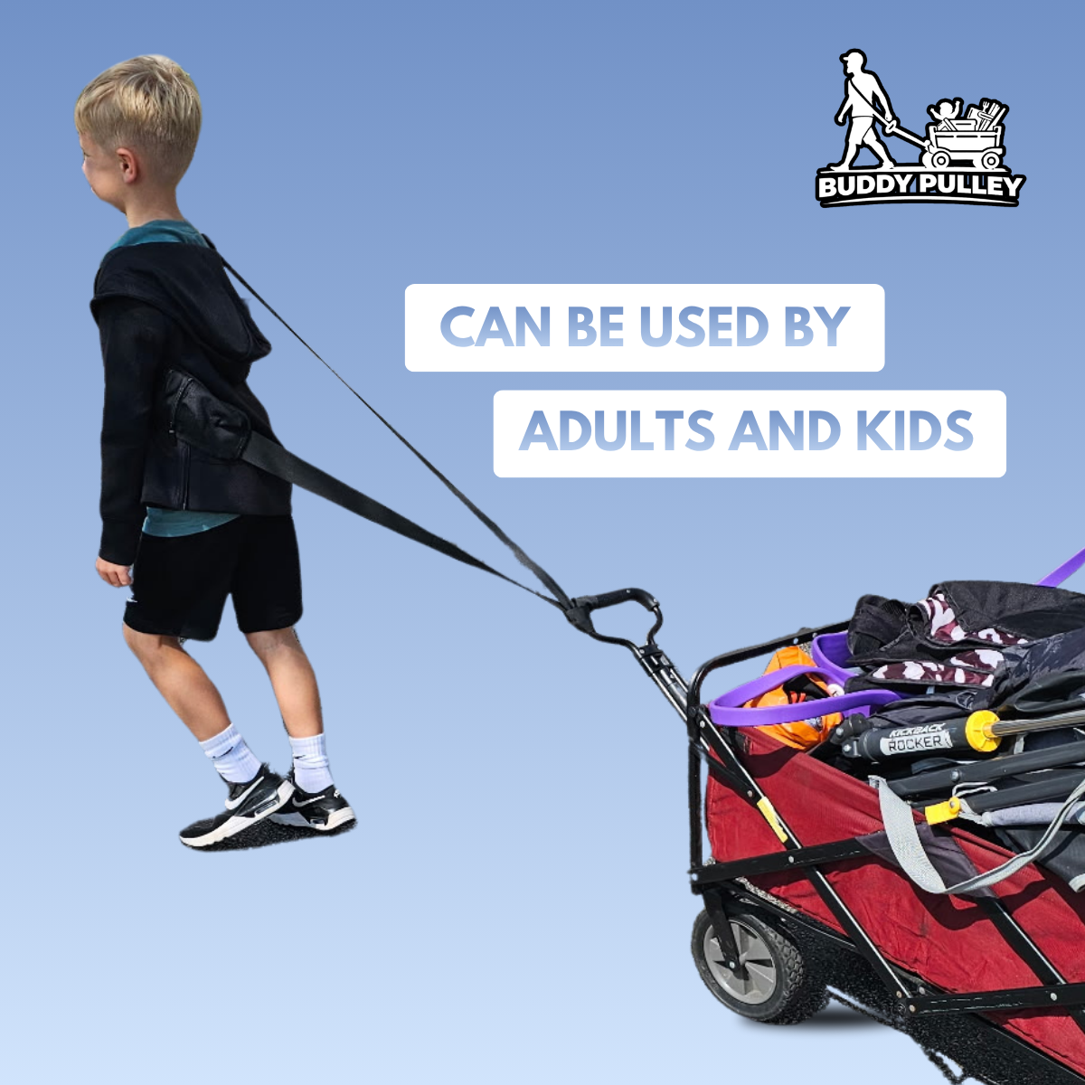 Buddy Pulley - "Turn Your Wagon Into Hands-Free Power"