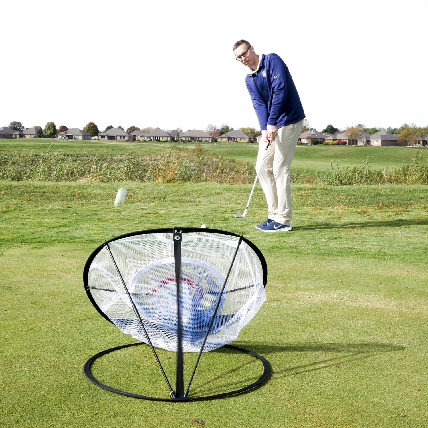 Man playing wedgemaster