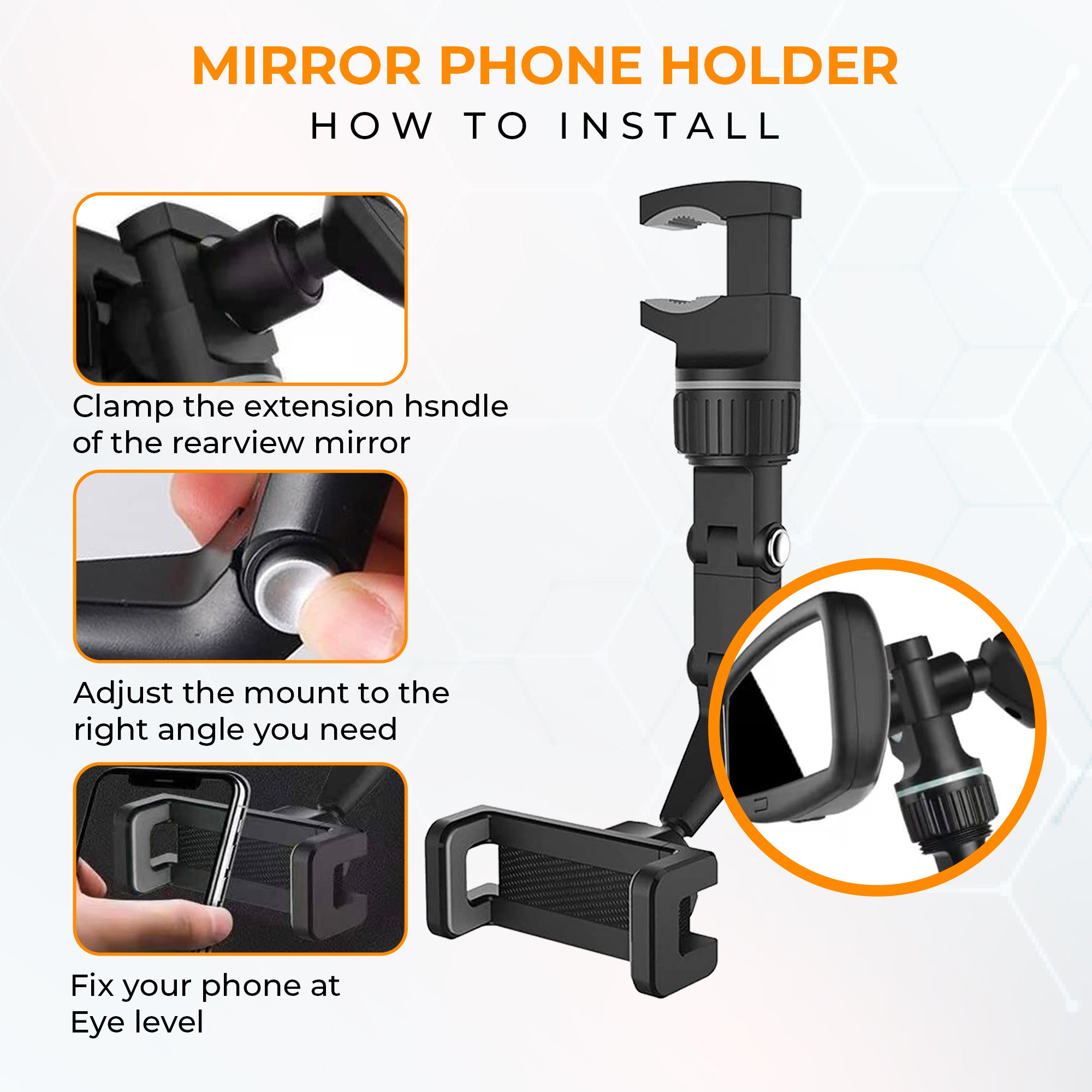 Phone Mount, Dash Cam Mount, Universal Action Sports Camera Mount